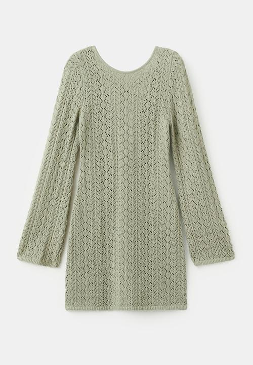 MANGO - Dress siturri - light/pastel green