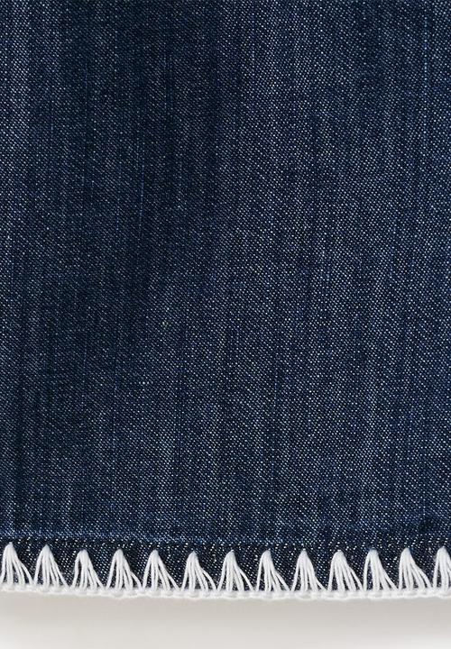 MANGO - Shorts may - open blue