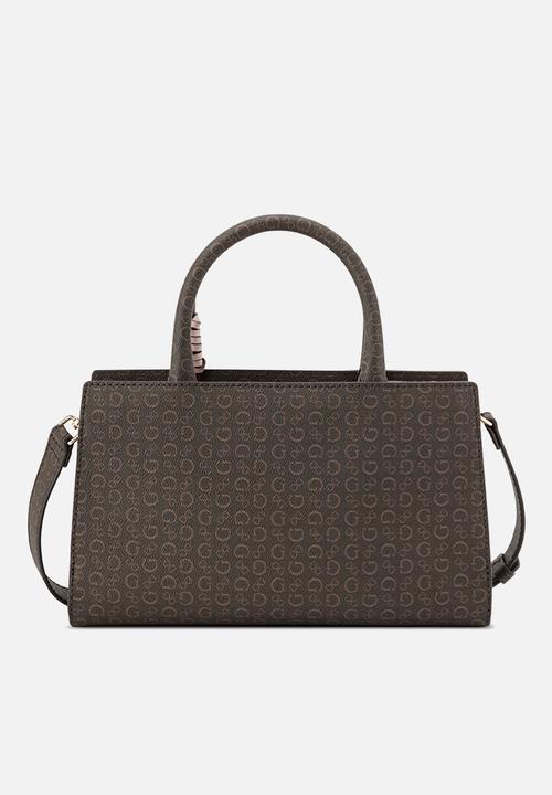 GUESS - Katy Satchel Bag- Natural