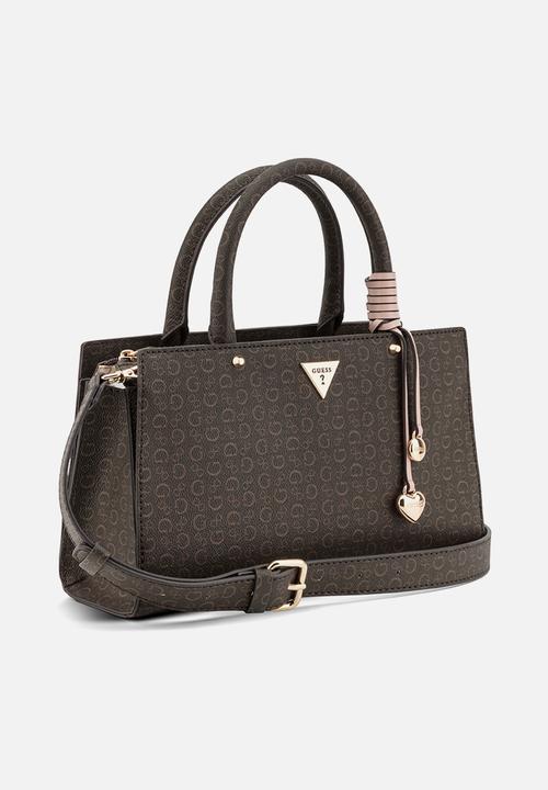 GUESS - Katy Satchel Bag- Natural