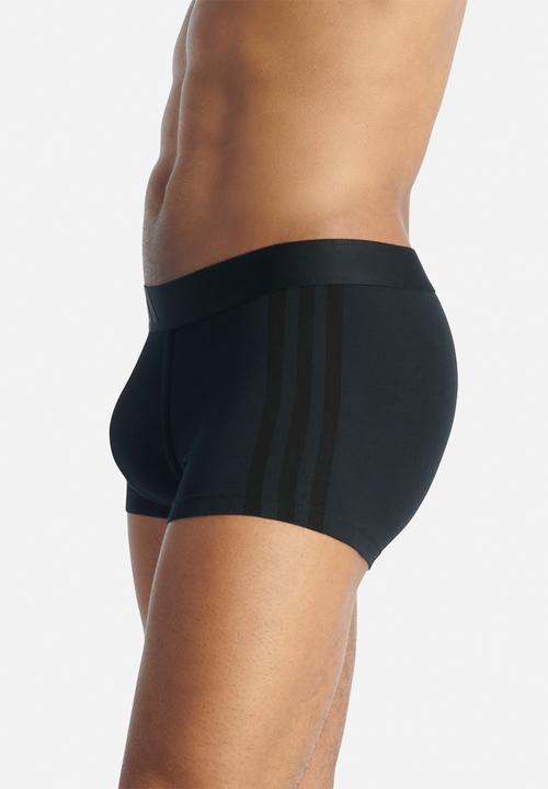 adidas Performance - 3 Stripes - Active Flex Cotton - 2PK  Low Rise Trunk - BB