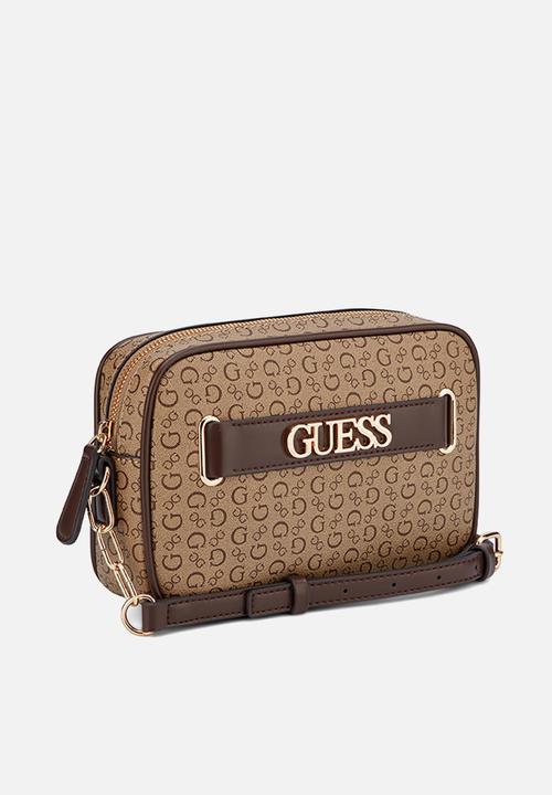 GUESS - Danica Mini Crossbody Top Zip Bag- Walnut