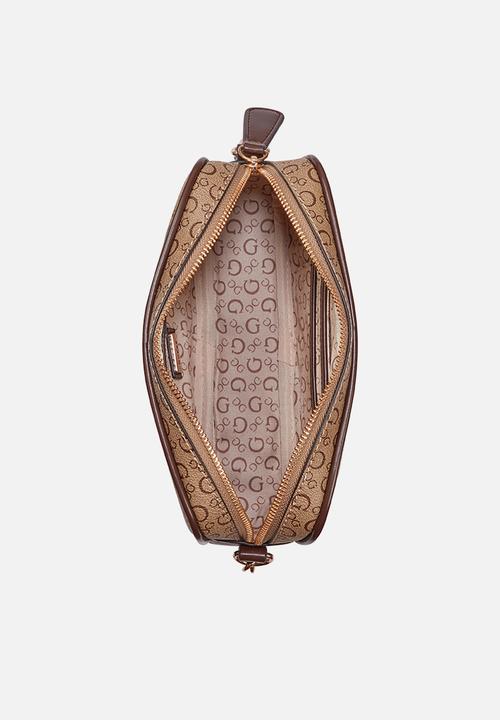 GUESS - Danica Mini Crossbody Top Zip Bag- Walnut