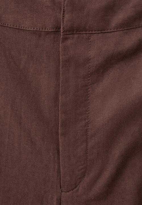 MANGO - Trousers barrie - dark brown