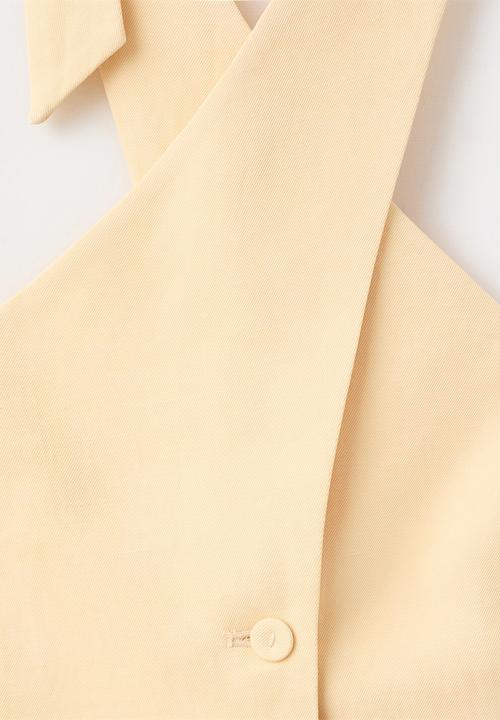 MANGO - Top martini - yellow