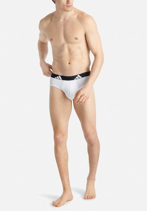 adidas Performance - Active Flex Cotton - 3PK Brief - WGB