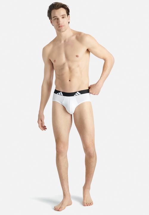 adidas Performance - Active Flex Cotton - 3PK Brief - WGB