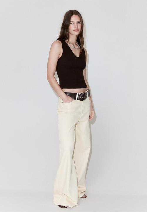 MANGO - Top beixamel - dark brown