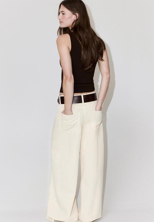 MANGO - Top beixamel - dark brown