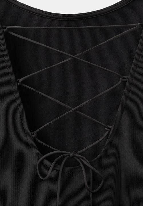 MANGO - Dress parroti - black