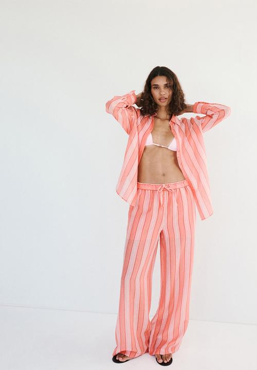 MANGO - Trousers clay - orange