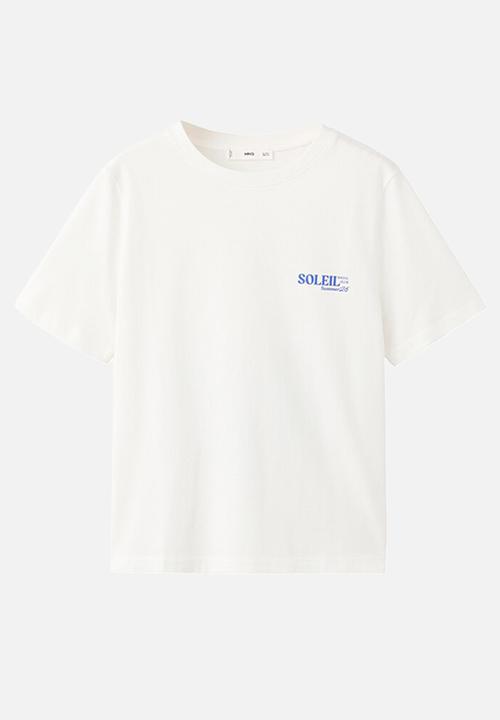 MANGO - T-shirt ilustra - white
