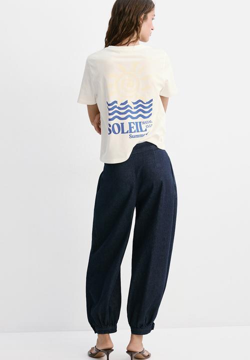 MANGO - T-shirt ilustra - white