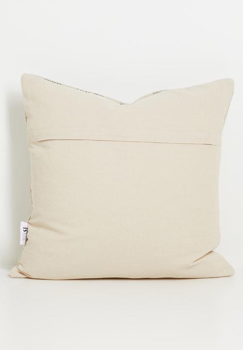 Sixth Floor - Rowan Stripe Cushion Cover - Grey & Neutral