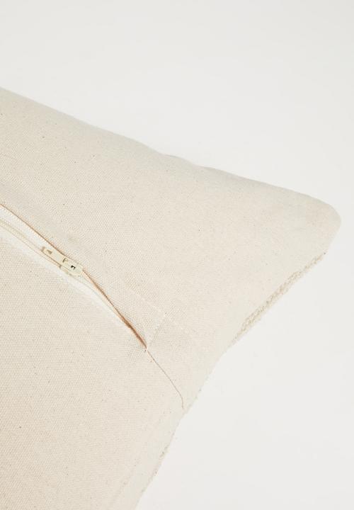Sixth Floor - Rowan Stripe Cushion Cover - Grey & Neutral