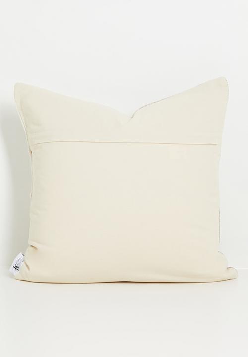Sixth Floor - Woven Grid Cushion Cover - Natural
