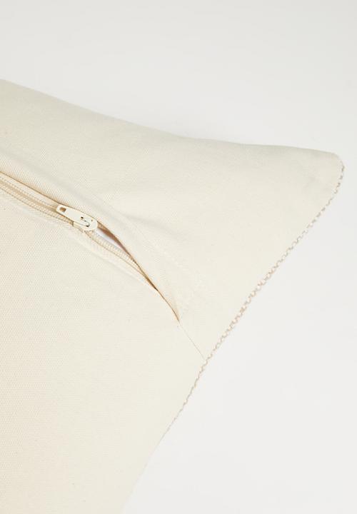 Sixth Floor - Woven Grid Cushion Cover - Natural