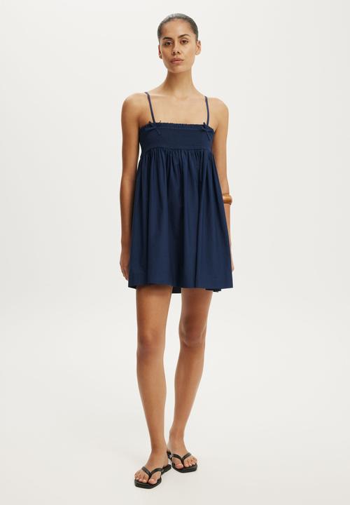 Cotton On - Eliza Babydoll Dress - Shadow Navy