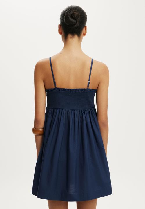 Cotton On - Eliza Babydoll Dress - Shadow Navy