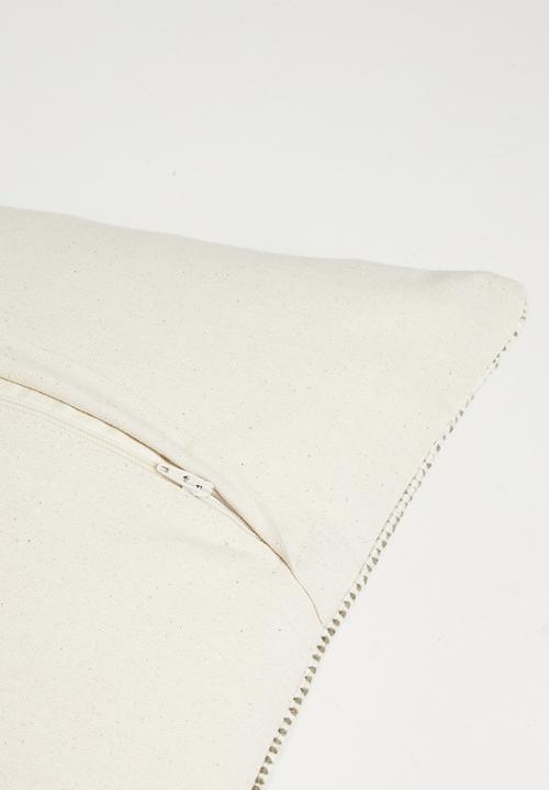 Sixth Floor - Cotton Woven Wool Blend Striped Cushion Cover - Mustard