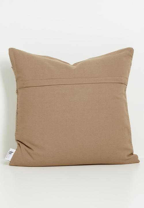 Sixth Floor - Len Jute  & Cotton cushion Cover - Natural