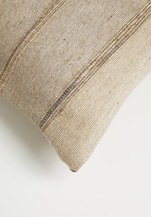 Sixth Floor - Len Jute  & Cotton cushion Cover - Natural