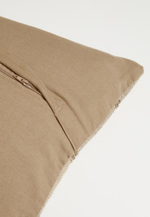 Sixth Floor - Len Jute  & Cotton cushion Cover - Natural
