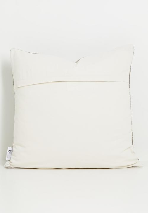Sixth Floor - Riley Stripe Cotton Woven Cushion Cover - Natural