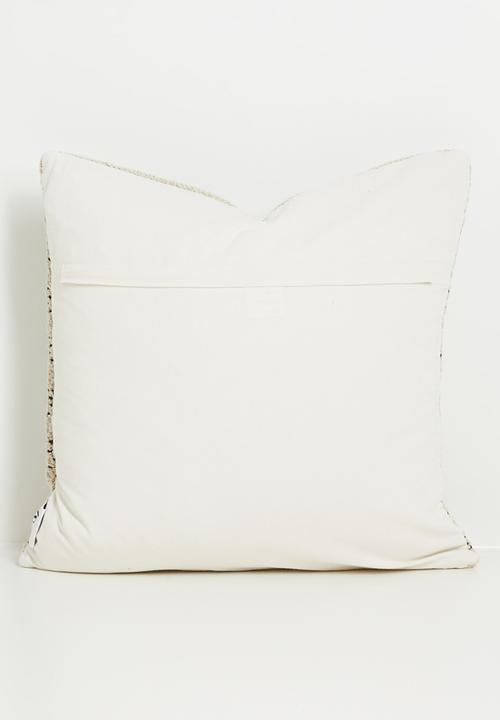 Sixth Floor - Tay Stripe Cotton Woven Cushion Cover - Neutral