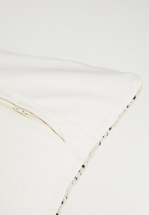 Sixth Floor - Tay Stripe Cotton Woven Cushion Cover - Neutral