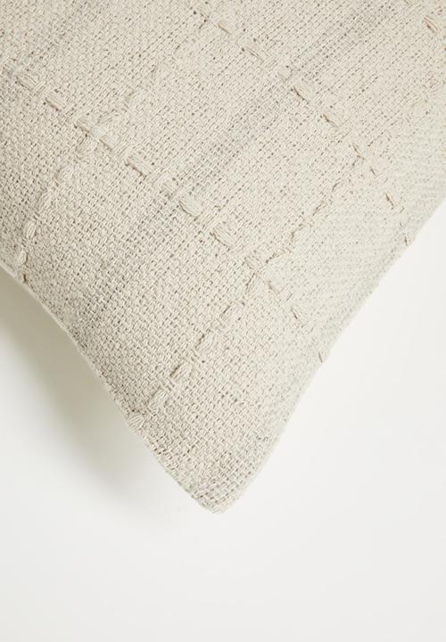 Sixth Floor - Jordan Stripe Cotton Woven Cushion Cover - Neutral