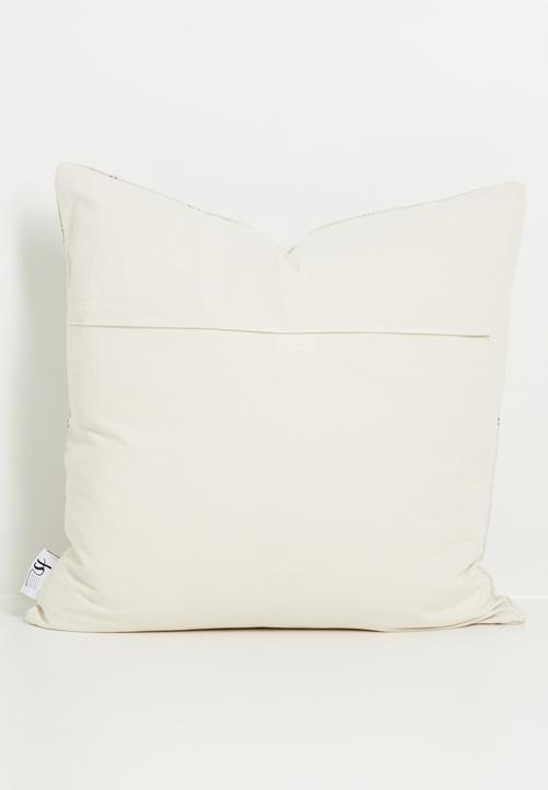 Sixth Floor - Reese Stripe Cotton Woven Cushion cover - Taupe