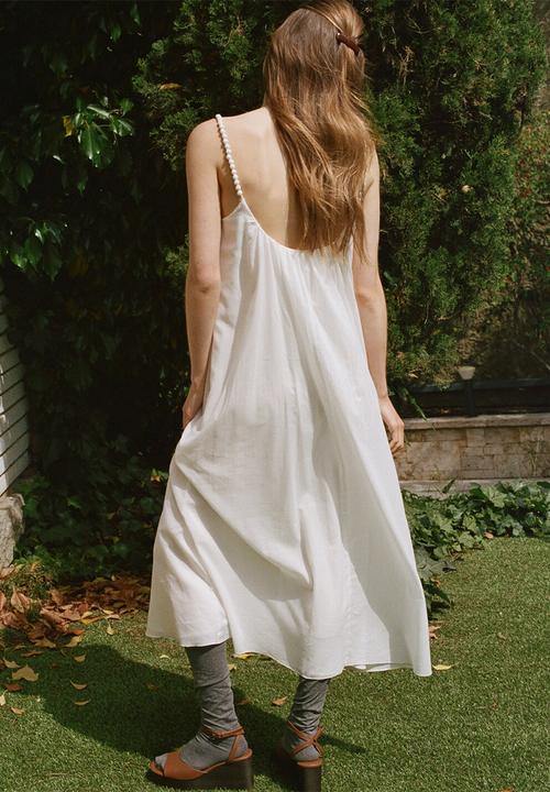 MANGO - Dress bolas - white