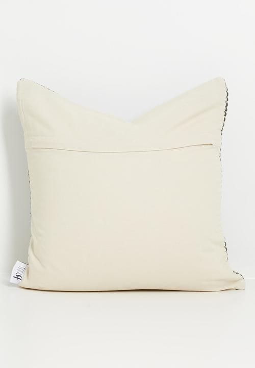 Sixth Floor - Woven Cushion Cover - Moss & Natural