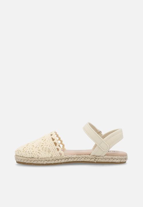 Cotton On - Isla Strappy Sandal - Vanilla/Crochet