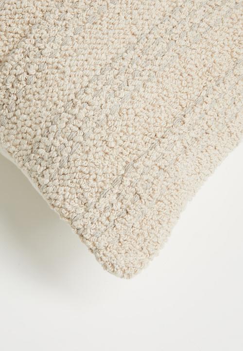 Sixth Floor - Tay Stripe Cotton Woven Cushion Cover - Taupe