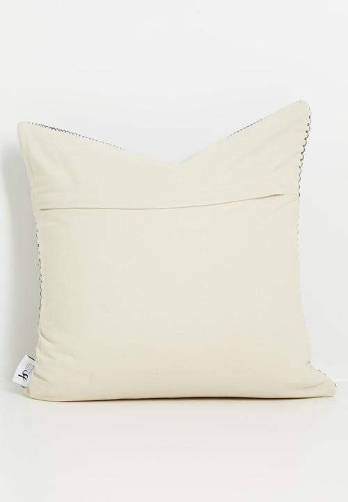 Sixth Floor - Woven Cushion Cover - Charcoal & Natural