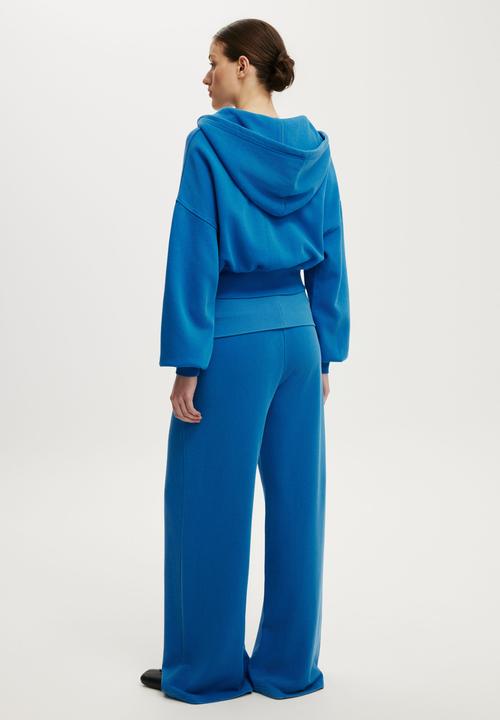 Cotton On - Fold Over Waistband Sweatpant - Cobalt