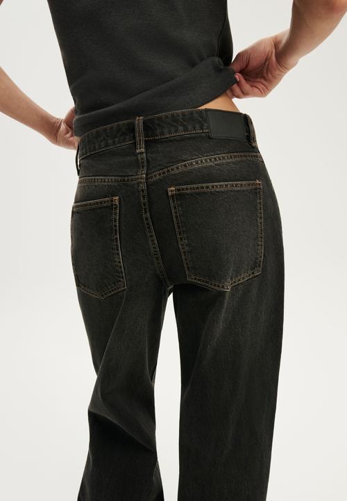 Cotton On - 91 Straight Jean - Undone Black