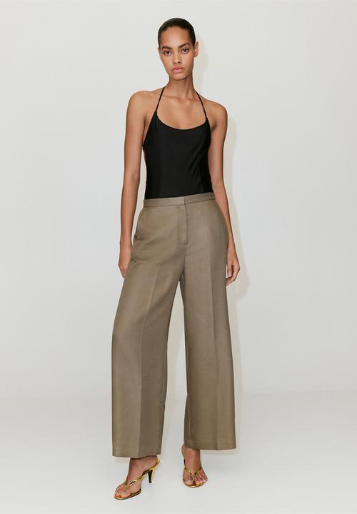 MANGO - Trousers fluid - medium beige