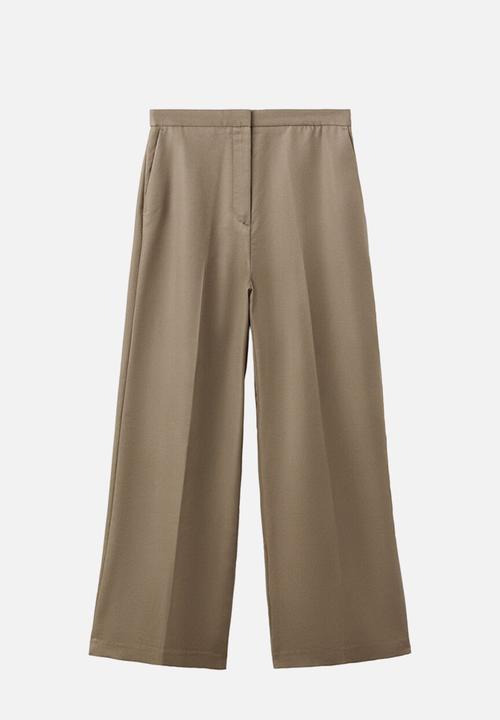 MANGO - Trousers fluid - medium beige