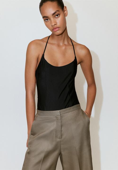 MANGO - Trousers fluid - medium beige