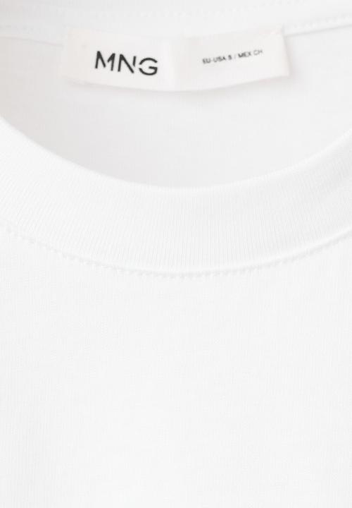 MANGO - T-shirt coffee - white