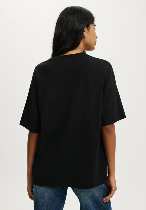 Cotton On - Boxy Short Sleeve Tee - Black