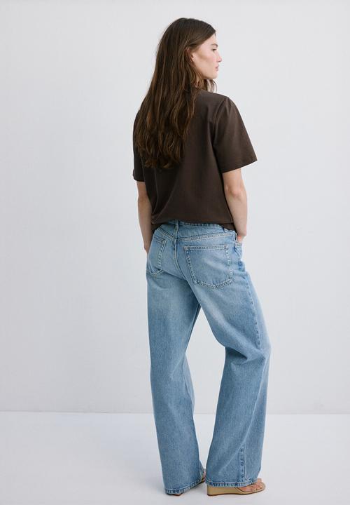 MANGO - T-shirt coffee - brown