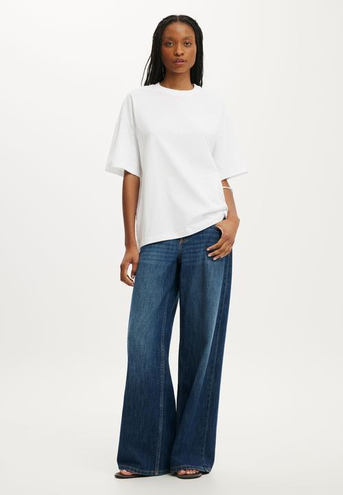 Cotton On - Boxy Short Sleeve Tee - White