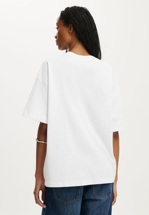 Cotton On - Boxy Short Sleeve Tee - White