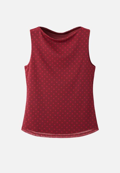 MANGO - Top yoli - red