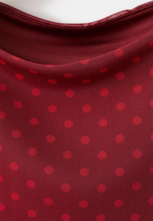 MANGO - Top yoli - red