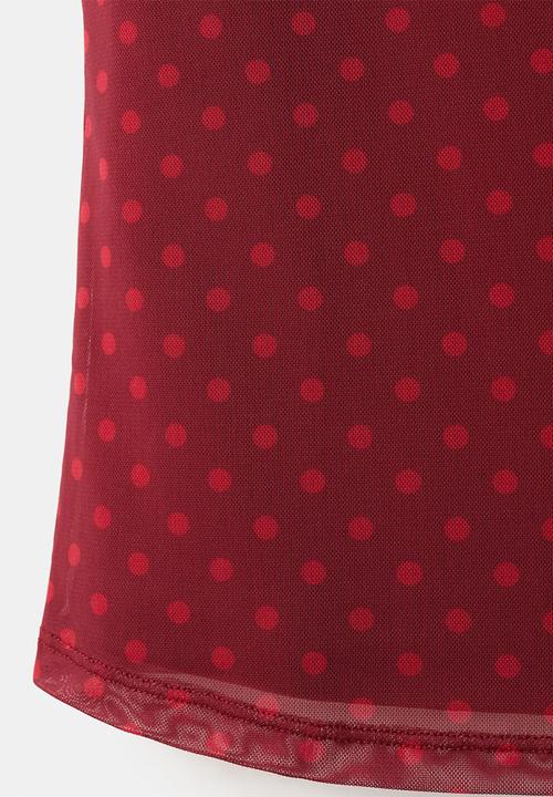 MANGO - Top yoli - red